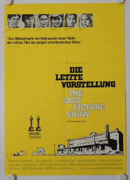 Die letzte Vorstellung originales deutsches Filmplakat